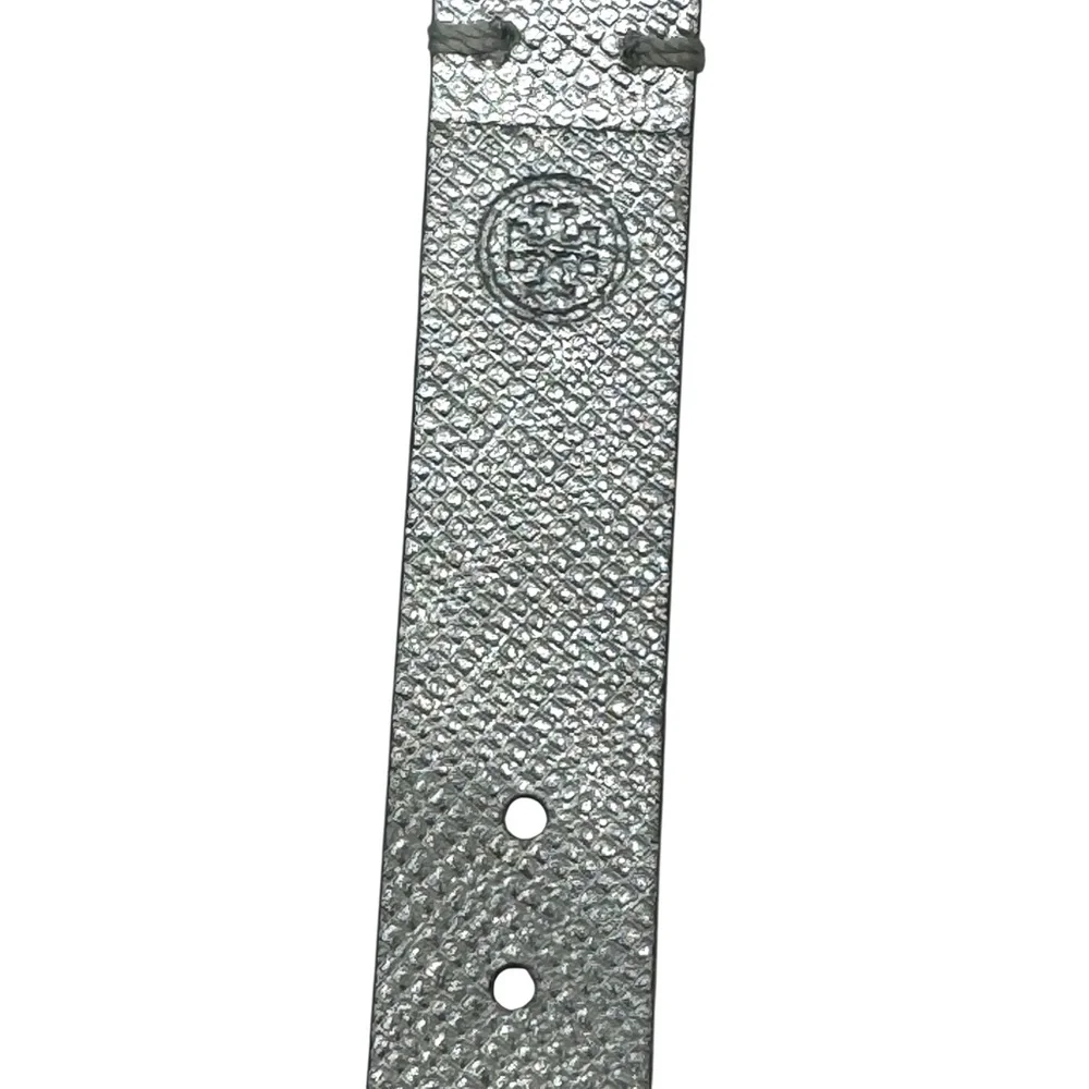 TORY BURCH SILVER CASE & SILVER LEATHER STRAP FITBIT BRACELET